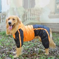 Large Dog Raincoat Big Dog Clothes Waterproof Coat Jacket Jumpsuit Samoyed Husky Labrador Golden Retriever Clothing Pet Costumes Clothing Shoes Access