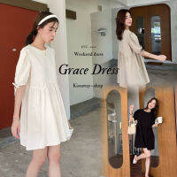 028 Grace เดรสสั้น มีกระเป๋า ผ้านุ่มสบาย สีไม่ตก by kissaway ชุดไปทะเล