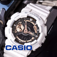 [แถมฟรี !! กล่อคาสิโอ] นาฬิกาข้อมือ gshock สีขาว Ga-110RG-7A สามารถกันน้ำได้