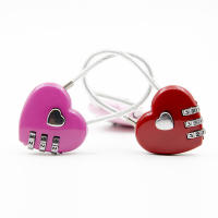 Spot heart-shaped peach heart code lock luggage code padlock double heart couple love lock travel gift lock luggage lock