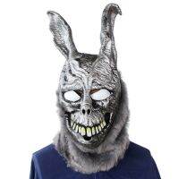 Donnie Darko ตรงไปตรงมาหน้ากากกระต่ายภาพยนตร์อุปกรณ์ประกอบฉากปาร์ตี้สยองขวัญฮาโลวีนชุดคอสเพลย์ผู้หญิงอุปกรณ์เสริม AA A6