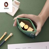 DSFIF แบบพกพาได้ ลำลองแบบสบายๆ ภาพวาดสีน้ำมันเพ้นท์ ถุงเก็บผ้าอนามัย กระเป๋ารายการขนาดเล็ก กระเป๋าเงินสำหรับใส่เงิน ถุงสปริงใบ กระเป๋าใส่ของสำหรับผู้หญิงเปลี่ยนได้ กระเป๋าเครื่องสำอางลิปสติก กระเป๋าใส่เหรียญ