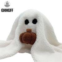 GHHGFF ของเล่นยัดไส้ GUS The Ghost ผี3D โยนหมอน หมอนฟักทองฟักทอง ของตกแต่งห้องนอน 25ซม. ค่ะ ตุ๊กตาฮาโลวีน ของขวัญวันฮาโลวีน