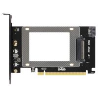 PCI-E Riser 3.0 4X X16 to U.2 SFF-8639 Adapter NVMe PCIe SSD PCI-E to U2 Card M.2 NGFF 2.5 inch SSD to PCI-EX16 Intel