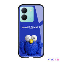 Volans เคสโทรศัพท์สำหรับ Vivo Y36 Y36 5G,เคสโทรศัพท์ขอบซิลิโคนบางเคสกระจกลายการ์ตูนยอดนิยมสำหรับเด็กผู้ชาย