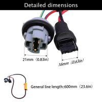 [HOT W] 2pcs Auto Load Resistor Wiring Harness Error Free Decoding 7440 T20 50W Bulb Set Car Light Accessories Canceler