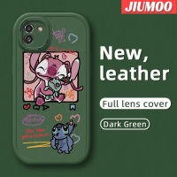 JIUMOO เคสปลอกสำหรับ Samsung A03s A03ลายการ์ตูนเคสโทรศัพท์ลายดีไซน์ใหม่มอนสเตอร์สีชมพูนุ่มหนังฝาปิดด้านหลังเลนส์เต็มรูปแบบเคสป้องกันกล้องเคสกันกระแทก