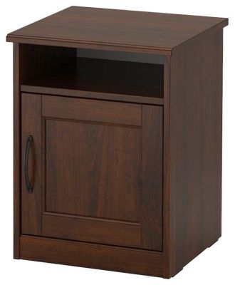 SONGESAND Bedside table, brown Size 42x40 cm (ซองเงซันด์ โต๊ะข้างเตียง, น้ำตาล, 42x40 ซม.)