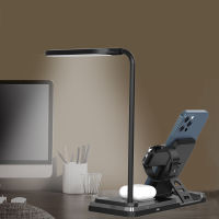 4 in 1 LED Desk Lamp with Wireless Charger Dimmable Eye-Caring Table Lamp For iPhone X XR XS Mobile Phone Charging Holder lights