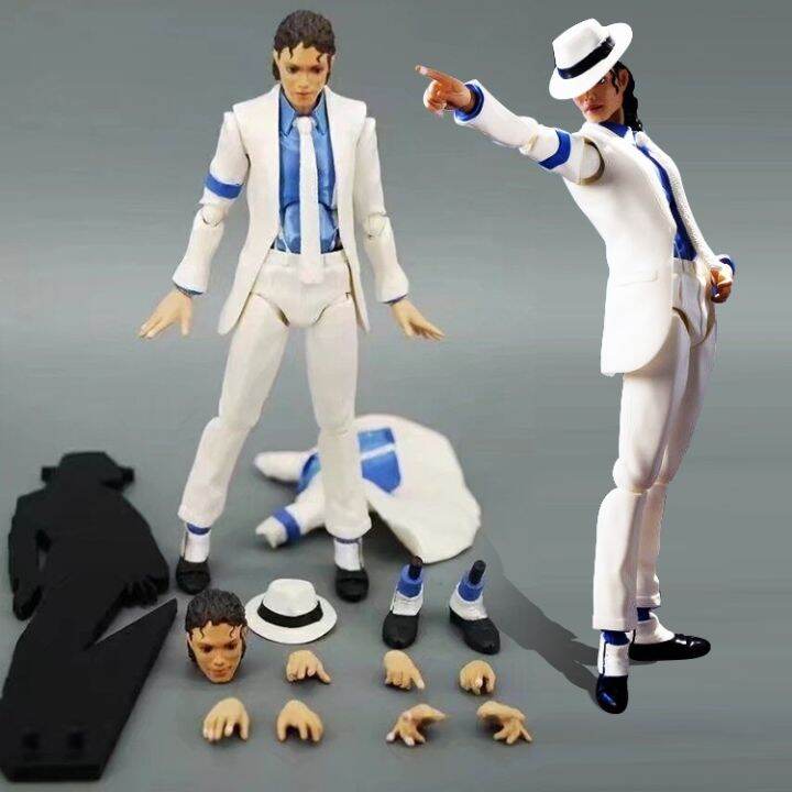 Michael Jackson Toy Doll Moonwalk Beat It PVC Action Figure Collectable ...