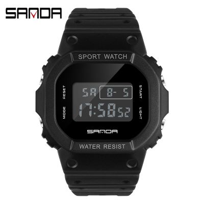 SANDA Top Brand Fashion G Style Sports Watch Men Women Waterproof Military Electronic Watches date Mens Retro Digital Clock