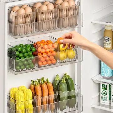 Refrigerator Organizer Side Door Storage Boxs Food Fresh Fridge