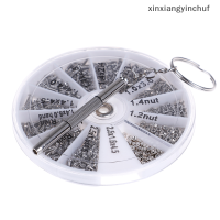 ⚙️[xinxiang] 600pcs Tiny SCREWS NUT + ไขควงนาฬิกาแว่นตาแว่นตาซ่อมชุดเครื่องมือใหม่