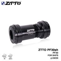 ZTTO PF30 24มิลลิเมตรกดพอดีวงเล็บด้านล่างเซรามิกกระทู้ล็อคระบบจักรยาน46มิลลิเมตรสำหรับ MTB จักรยานถนน24 Crankset Chainset