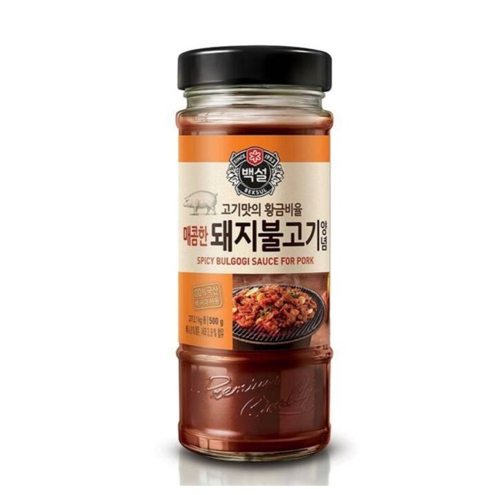ซอสหมักหมูบุลโกกิสูตรเผ็ด-cj-beksul-spicy-bulgogi-sauce-for-pork-500g