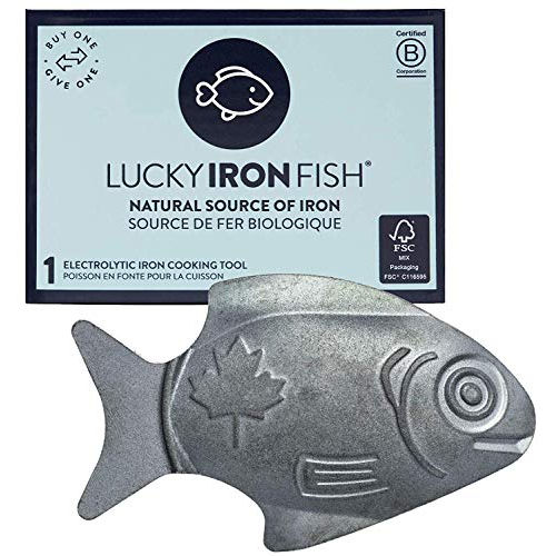  Lucky Iron Fish Ⓡ A Natural Source of Iron - The Original  Cooking Tool to Add Iron to Liquid-Based Meals, Reduce Iron Deficiency  Risks - an Iron Supplement Alternative, Ideal for