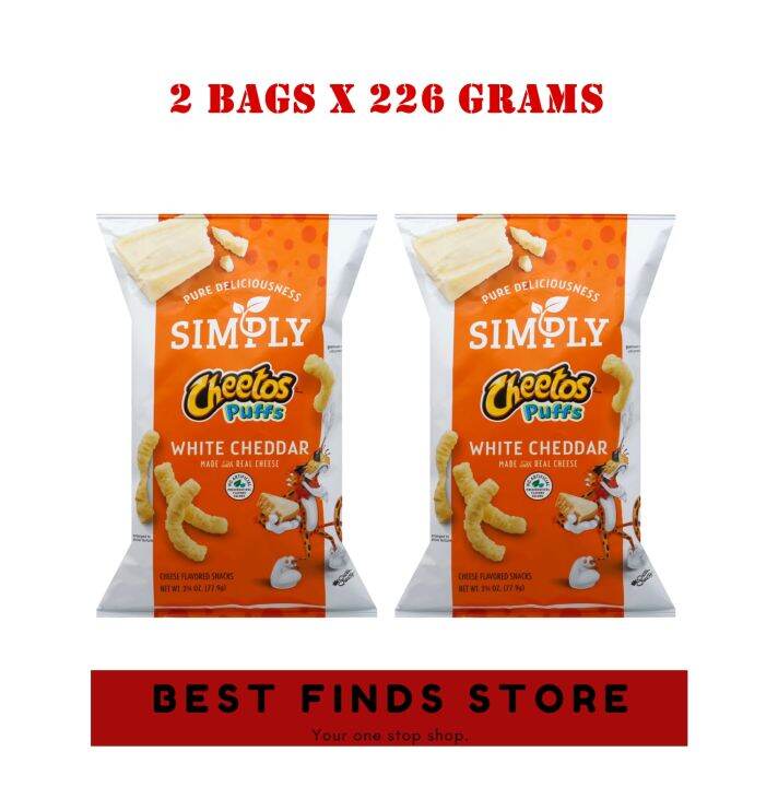 CHEETOS Simply Puffs White Cheddar Cheese Flavored Snacks 226 grams ...