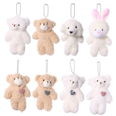 Cute Plush Doll Key Chains Ring Woman Keychain Bag Charms Toy Car Keyring Party Gift Trinket Gifts for Friends