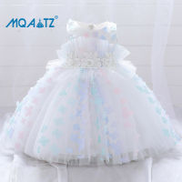 MQATZ Newborn Baptism First 1st Birthday Clothes For Baby Girl Clothes Princess Dresses Lace Party Dress Colorful Costumes 0-5 Years  L2030XZ