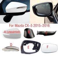 Magee8สำหรับ CX-5 CX5 2015 2016กระจกด้านข้างกรอบฐานล่างสัญญาณเลี้ยวมองหลังเลนส์แก้วโคมไฟ