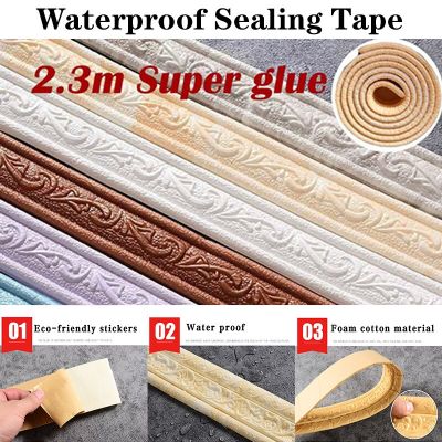Water-proof Seal Tape Caulk Strip Self Adhesive Waterproof Wall Sticker Sink Edge Tape for Bathroom Kitchen Shower Sink Bathtub Adhesives Tape