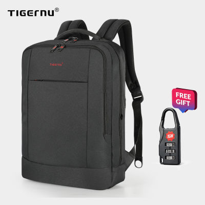 Tigernu ชาร์จ USB 15.6 นิ้วแล็ปท็อปกระเป๋าเป้สะพายหลังผู้หญิงผู้ชายบางแล็ปท็อปเป้กระเป๋าผู้ชายสบาย ๆ กระเป๋าเเฟชั่น T-B3331A