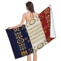 Fleur De Lis France French Flag Beach Towel Quick Drying Fleur-De-Lys Lily Flower Soft Linen Microfiber Shower Sauna Towels