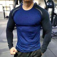 【New】Men Compression T-Shirts Tops Homme Gym Sport Running Clothing Fitness Tight Long Sleeve Tees Dry Fit Rashguard