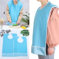 Adult Bib for Eating Clothing Protector Waterproof Apron Washable Reusable Large Terry Cloth for Elderly  Seniors and Disabled Aprons