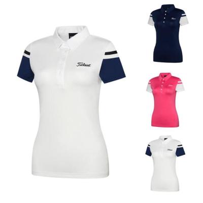 Golf clothing ladies breathable outdoor sports perspiration slim Polo shirt short-sleeved T-shirt fashion golf top Scotty Cameron1 Odyssey SOUTHCAPE PEARLY GATES  PXG1 W.ANGLE۞