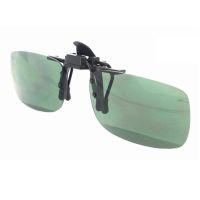 Driving Polarized Uv 400 Night Vision Clip-On Flip-Up Sunglasses Glasses Xq