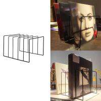 【CC】 Metal Vinyl Display Shelf Turntable Storage Exhibit Holder