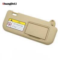 [HOT IUXKLKXLWSGH 551] Beige ซ้าย/ขวาภายในรถ Sun Visor พร้อมกระจกสำหรับ Toyota Corolla 2014 2015 2016 2017 2018