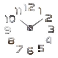 ZZOOI Sale new quartz watch wall clocks home decor living room mute real clock fun diy wall stickers modern