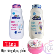 Combo 2 chai Phấn Kodomo 180g dưỡng ẩm + ngừa rôm sẩy Tặng 1 hộp đựng phấn