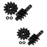 Axle Gear Overdrive Worm Differential Steel Gear for Axial SCX24 C10 JLU Gladiator 1/24 RC Track Vehicle, 2PCS