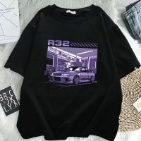 Men T Initial D R32 Purple Drift Car Tee Tshirt Harajuku Streetwear