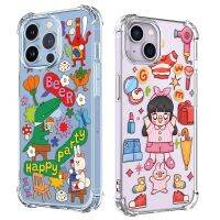 Penka Shop】เคสโทรศัพท์สติ๊กเกอร์บาร์โค้ดเด็กผู้หญิงน้อยน่ารักสำหรับ Samsung Galaxy A01คอร์ A11 A21 A21S A31 A41 A51 A71 A72ฝาครอบ TPU ใสนุ่ม A82