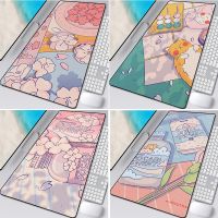 Large Anime Pink Mousepad Gamer Cute Kawaii XXL Gaming Mouse Pad Rubber Otaku Locking Edge Big Fashion Laptop Notebook Desk Mat