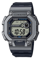 Casio Standard นาฬิกาข้อมือผู้ชาย สายเรซิ่น รุ่น W-737H,W-737H-1A2 (CMG) - สีดำ