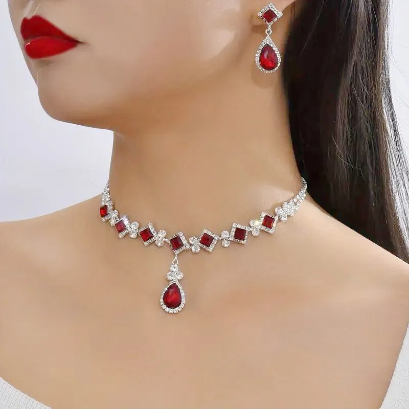 Red ruby clearance choker