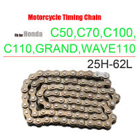 รถจักรยานยนต์ Timing Chain เครื่องยนต์ขนาดเล็ก Roller Cam Chain สำหรับ Honda C70 C100 C110 WAVE110เริ่มต้น Chain