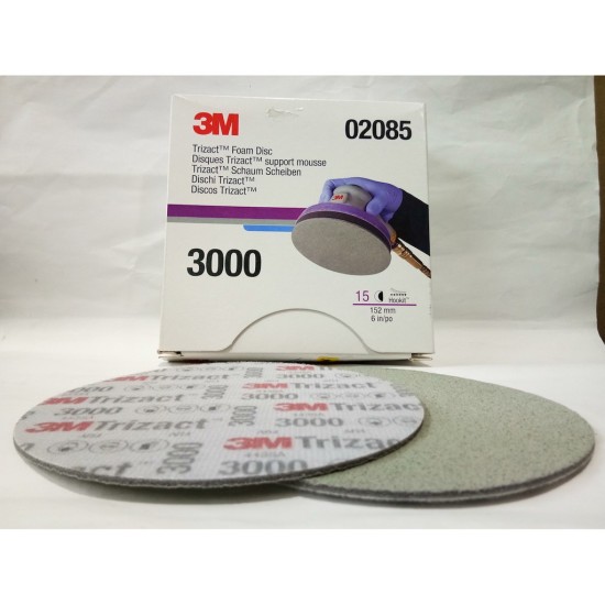 Giấy nhám đĩa đánh bóng siêu mịn 3m trizact foam disc p3000 1 tờ - ảnh sản phẩm 4