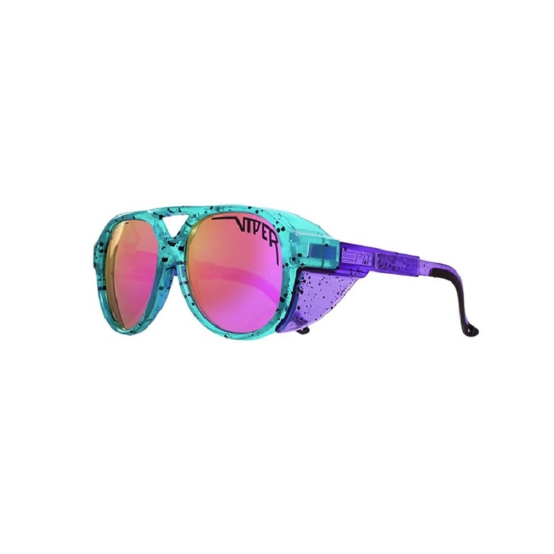 Pit Viper Sunglasses TR90 Frame UV400 Thick Lenses with Logo Mens and Womens Outdoor Cycling Glasses 