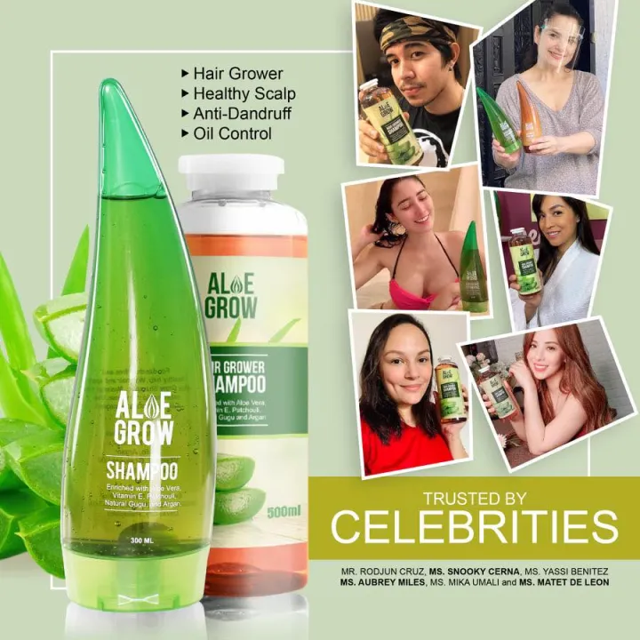 Aloe Grow Shampoo and Aloe Grow Hair Repair Conditioner Lazada PH