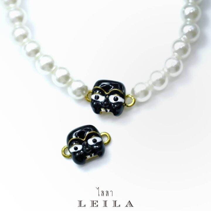 leila-amulets-พรานบุญ-รุ่นพิเศษ-baby-leila-collection-สีดำ-พร้อมกำไลสวยงามตามรูป