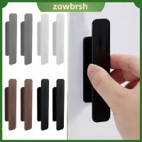 ZOWBRSH โปร่งใสโปร่งใส ที่จับประตูมือ กาวในตัว ฮาร์ดแวร์สำหรับคลังสินค้า ลูกบิดประตูประตู ของใหม่ Punch-Free มือจับประตูรถ ตู้เสื้อผ้าในตู้เสื้อผ้า