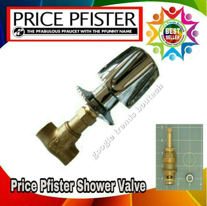 1 Set Price Pfister Shower Valve with Handle Inlet & Outlet (Straight