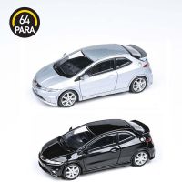 Para 1:64 Honda Civic Type R FN2รถจำลองสีดำ/ สีเงิน