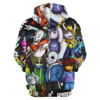 Undertale Sans Graphic Hoodie Men Clothing 3D Game Frisk Printed New in Hoodies Women Harajuku Fashion y2k Pullover Hooded Hoody